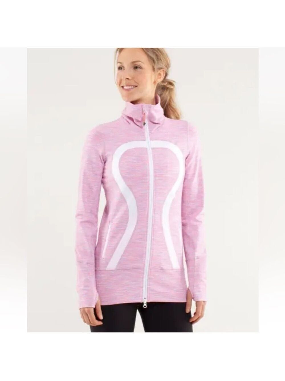 Lululemon In Stride Jacket Wee Are From Space White April Multi Sz 6